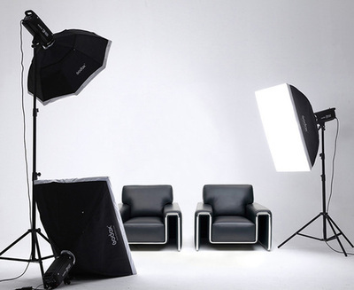 神牛DP400W攝影燈套 專業(yè)影室閃光燈與柔光箱的人像攝影利器